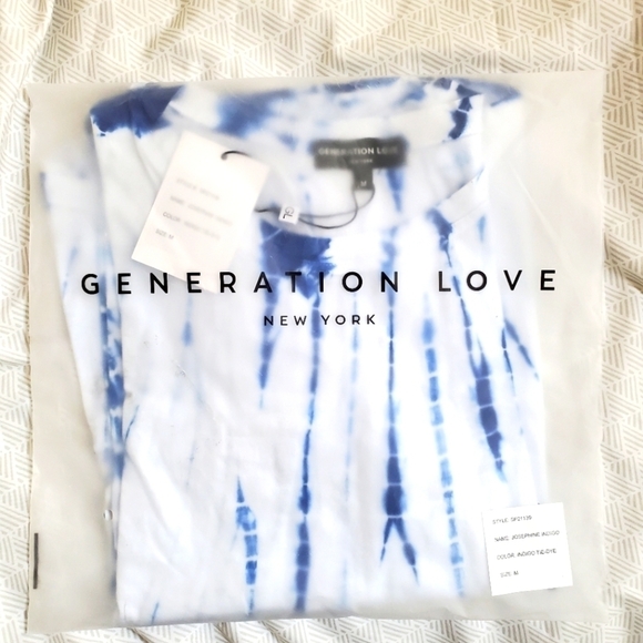 Generation Love Josephine Indigo Tie Dye Top - Picture 4 of 16